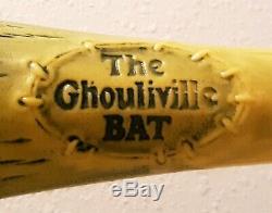 Vintage Ghouliville Monster Baseball Bat Marchon Madballs Weird Balls 80's Toys