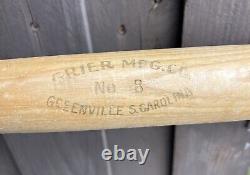 Vintage Grier Mfg Co No 8 Softball Bat Wood Ash Greenville SC 34