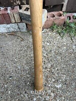 Vintage Grier Mfg Co No 8 Softball Bat Wood Ash Greenville SC 34