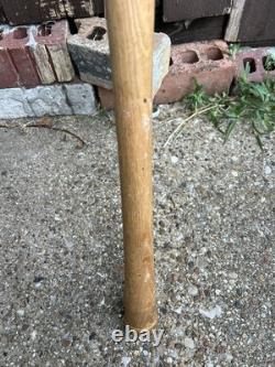 Vintage Grier Mfg Co No 8 Softball Bat Wood Ash Greenville SC 34