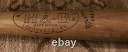 Vintage H & B HILLERICH & BRADLEY 57 Fast Swing 31 Wood Baseball Bat USA NICE