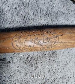 Vintage H&B No. 52 Louisville Official Soft Ball Rare Bat