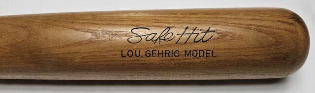 Vintage H&b Lou Gehrig Model Safe Hit 35-inch Mint Retail Bat Yankees Hof