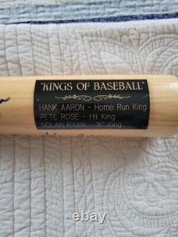 Vintage Hank Aaron, Pete Rose, Nolan Ryan Signed Adirondack 302 Baseball Bat