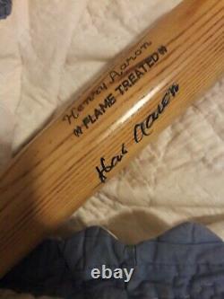 Vintage Hank Aaron Signed Adirondack Model 302F Baseball Bat PSA COA