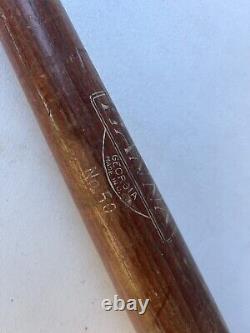 Vintage Hanna Baseball Bat #50 Athens Georgia, Semi Pro Robinson Style, 33