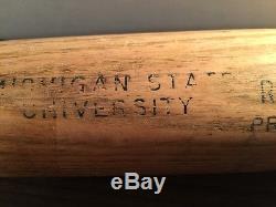 Vintage Hanna Batrite Baseball Bat Michigan State University Babe Ruth Model