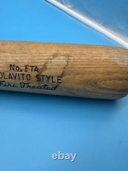 Vintage Hanna Batrite Colavito No Fta Fire Treated Northern Ash Baseball Bat 36