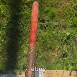 Vintage Hanna Batrite TSB Official Softball 33 Wood Bat MSR 32.5 Leather Grip