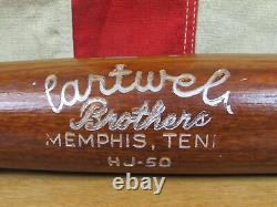 Vintage Hartwell Brothers Wood HJ-50 Baseball Bat 1940s-1950s Memphis, TN 31