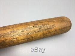 Vintage Hillerich & Bradsby 12S Lou Gehrig Model Baseball bat Collegian