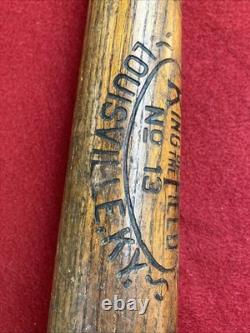 Vintage Hillerich & Bradsby King Of The Field No. 13 Wood Baseball Bat 1936 Vintage Hillerich & Bradsby King Of The Field No. 13 Wood Baseball Bat 1936