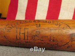 Vintage Hillerich & Bradsby Leader Wood Baseball Bat No9 Mickey Mantle Model 35