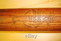 Vintage Hillerich & Bradsby Louisville Baseball Bat With Red Goose Shoes Promo