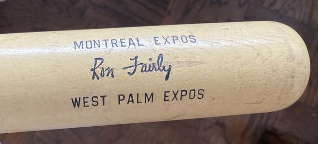 Vintage Hillerich Bradsby Louisville Pro Bat Ron Fairly Montreal West Palm Expos