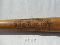 Vintage Hillerich & Bradsby Louisville Slugger 125 X Earle Brucker Baseball Bat