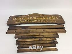 Vintage Hillerich Bradsby Louisville Slugger Baseball Bat Rack