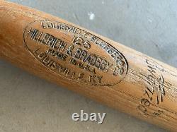 Vintage Hillerich&Bradsby Louisville Slugger Jimmy Adair Signature Baseball Bat