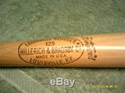 Vintage Hillerich & Bradsby MICKEY MANTLE 125 Baseball Bat Mint Condition MM5