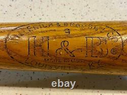 Vintage Hillerich & Bradsby Model #9 Wood League Leader Baseball Bat Al Kaline