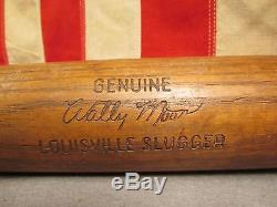 Vintage Hillerich & Bradsby Wood 125 Baseball Bat 34 Wally Moon Model Dodgers
