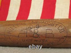Vintage Hillerich & Bradsby Wood Baseball Bat H&B Leader Jackie Robinson HOF 34