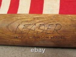 Vintage Hillerich & Bradsby Wood Baseball Bat H&B Leader Jackie Robinson HOF 34