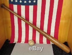 Vintage Hillerich & Bradsby Wood Baseball Bat No. 9 Leader Babe Ruth Model 36