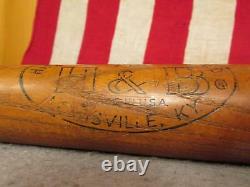 Vintage Hillerich & Bradsby Wood Baseball Bat Safe Hit Ed Mathews Model HOF 34