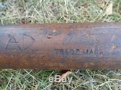 Vintage Hilton Collins Louisville Mascot Baseball Bat, Max Glack, Shoeless Joe Era