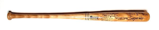 Vintage Hoosier Wood Baseball Bat Kansas City Monarchs Signed 1990s