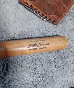 Vintage Hutch Mickey Mantle Little League 30 Wood Baseball Bat