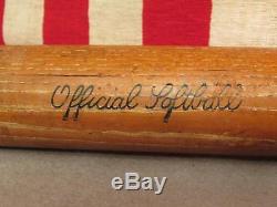 Vintage Indiana Bat Co. Wood Baseball Bat 300 Special Official Softball 33 Nice