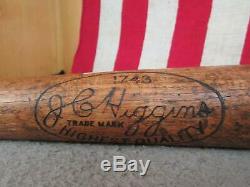 Vintage JC Higgins Wood Baseball Bat Collegiate Joe DiMaggio Model Yankees HOF