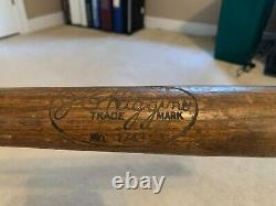 Vintage JC Higgins Wood Baseball Bat Collegiate Melvin/Mel Ott Model, Giants, HOF