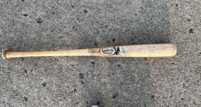 Vintage Julio Borbon Texas Rangers Louisville Slugger Game Used Baseball Bat