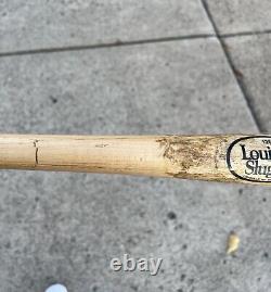 Vintage JULIO BORBON Texas Rangers Louisville Slugger Game Used Baseball Bat