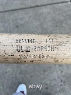 Vintage JULIO BORBON Texas Rangers Louisville Slugger Game Used Baseball Bat