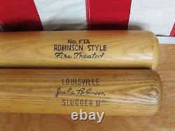 Vintage Jackie Robinson Model Baseball Bat Pair Louisville Slugger Hanna Batrite