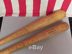 Vintage Johnny Bench Baseball Memorabilia Lot 2 H&B Bats Rawlings Catchers Glove