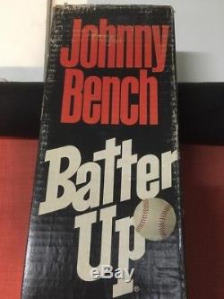 Vintage Johnny Bench Batter Up Baseball Swing Batting Trainer Fonas. New In Box