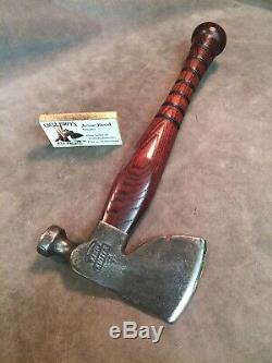 Vintage Keen Kutter carpenter axe hatchet custom JESSE REED baseball bat handle