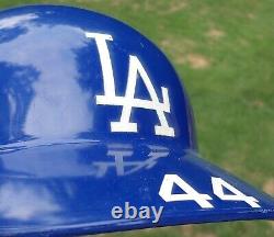 Vintage LA Dodgers American Baseball ABC Batting Helmet 7 Flapless Used