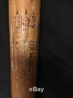 Vintage LHC Sluggers Pride M102 1930's Baseball Bat RARE