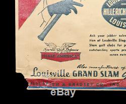 Vintage LOUISVILLE SLUGGER Baseball BATS JOE DiMAGGIO TED WILLIAMS Paper SIGN
