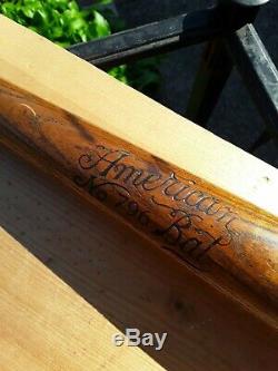 Vintage Lou Gehrig Baseball Bat AMERICAN BAT CO. RARE 35