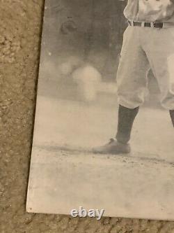 Vintage Lou Gehrig Postcard Unused Rare Standing With Bat Yankees