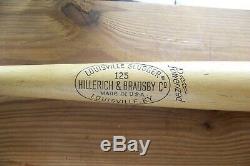 Vintage Louisville Slugger 125 H&B Wood Baseball Bat Mickey Mantle Model 34