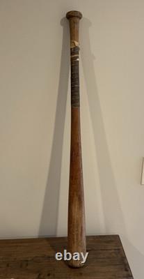 Vintage Louisville Slugger 125 Hank Aaron Baseball Bat H&B Genuine Wood