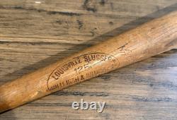 Vintage Louisville Slugger 125 Hank Aaron Baseball Bat H&B Genuine Wood